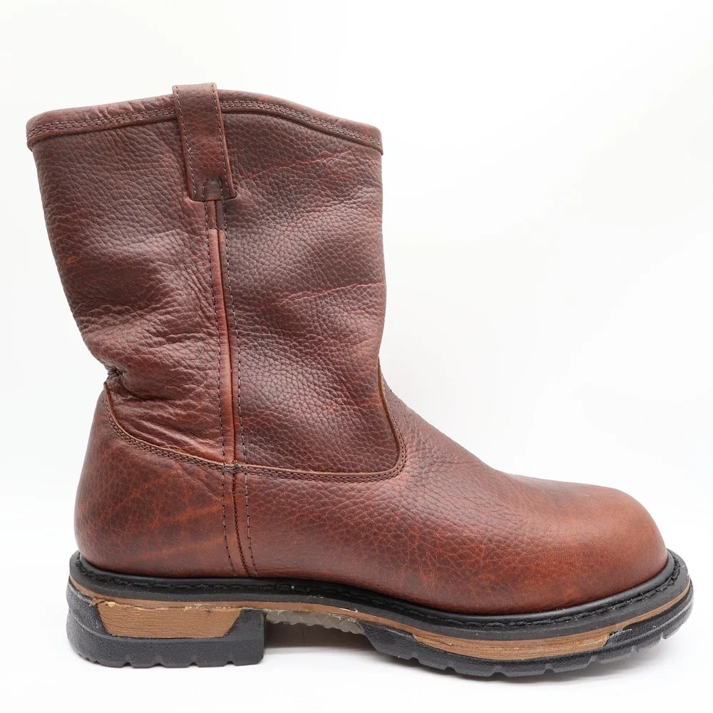 Rocky IronClad 5685 Pull-On Boots Mens 13M Brown Leather Waterproof New